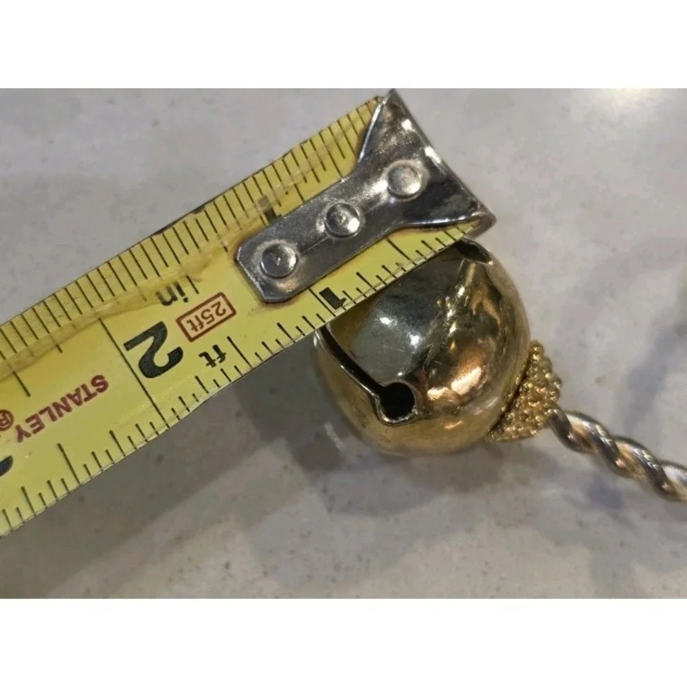 Nordstrom Christmas Jingle Bell Napkin Rings Set 4 Preppy Grandmacore Old Money